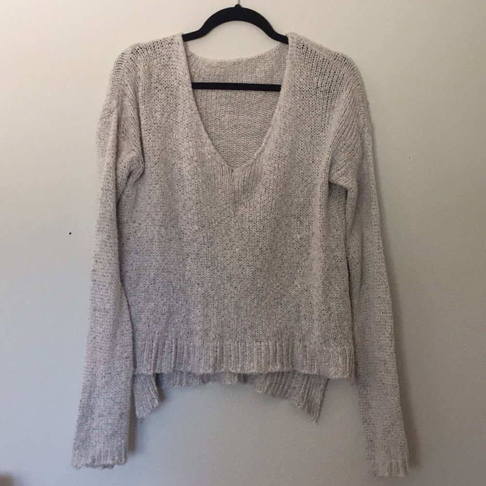 Brandy Melville Leigh Gray Knit Sweater
